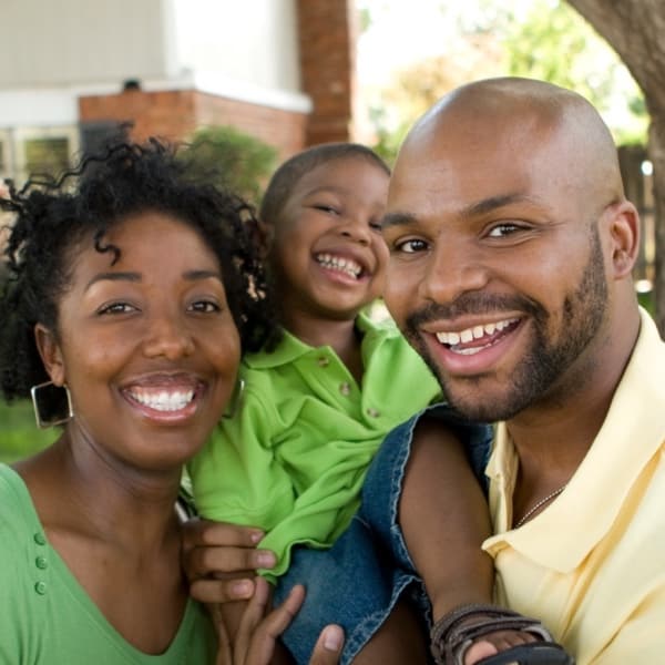 family smiling